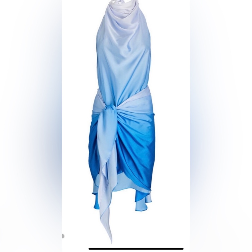 Baobab backless ombré blue dress